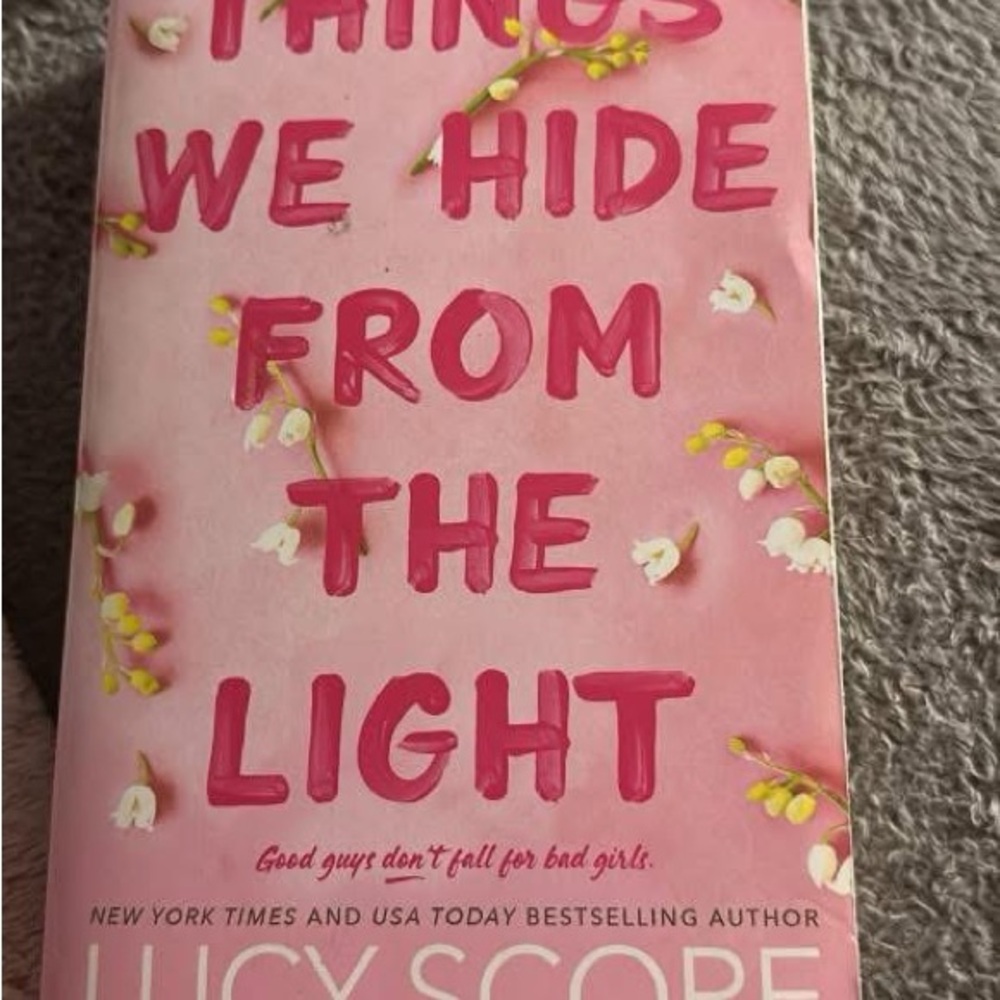Pink Book with Floral Design